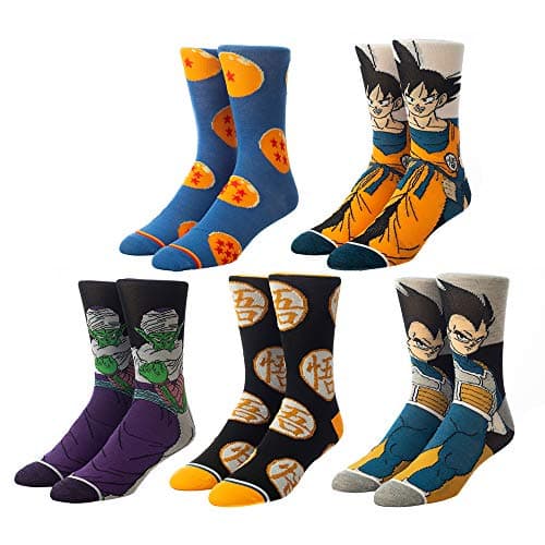 Dragon Ball Men's Crew Socks - 5 Pack