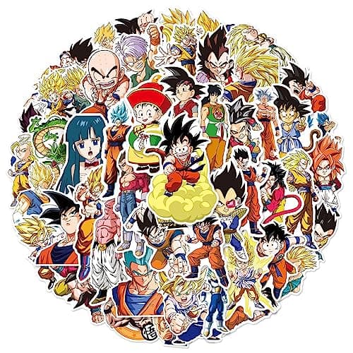 Dragon Ball Super Anime Stickers - 50 Pack