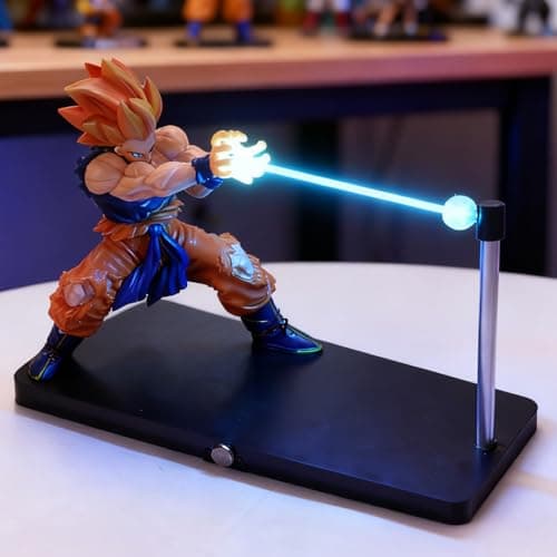 Katywixu Goku-themed magnetic LED lamp