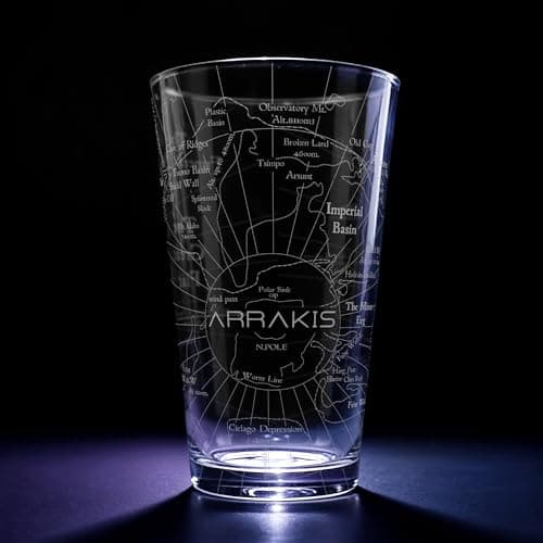 Arrakis Map Engraved Pint Glass