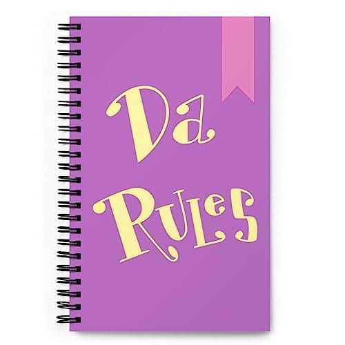 Da Rules spiral notebook