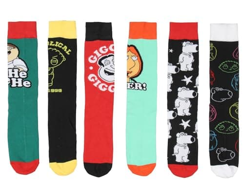 Family Guy Character Crew Socks 6-Pack