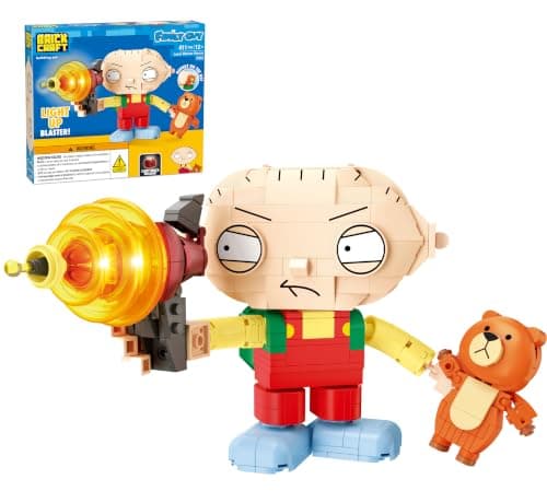 Stewie Griffin Laser Blaster Building Set with LED Light
