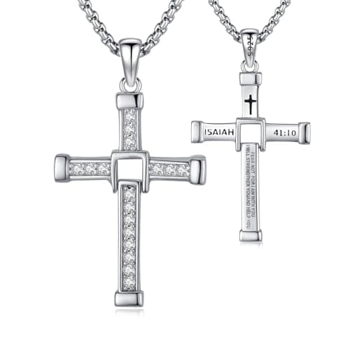 Dominic Toretto Silver Cross Necklace