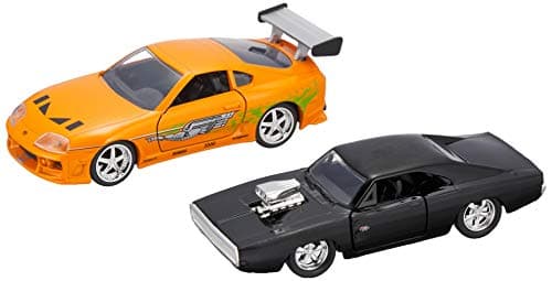 Jada Dom's Dodge Charger and Brian's Toyota Supra Die-Cast Set