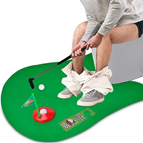 Toilet Mini Golf Game for Dad