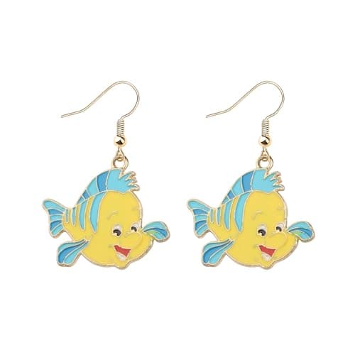 Flounder Fan Earrings