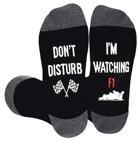 "Do Not Disturb, I'm Watching F1" Socks