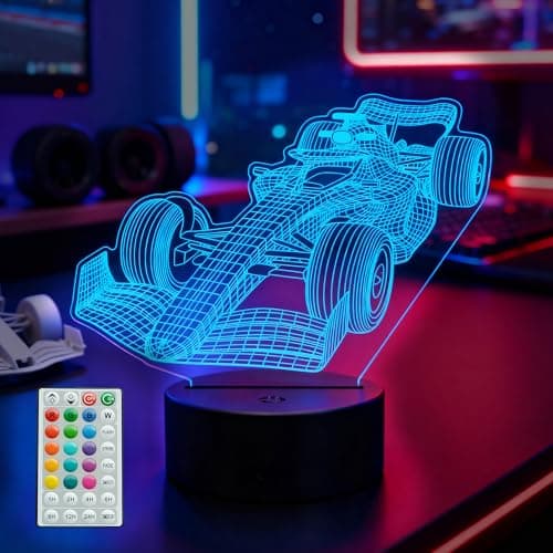 F1 Car 3D Night Light with Remote