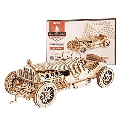 ROKR Grand Prix Car Wooden Model Kit