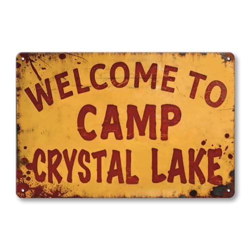 Welcome to Camp Crystal Lake Metal Sign