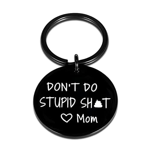 Don't Do Stupi St Poop Keychain
