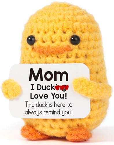 I Duck Love You Mom Crochet Duck