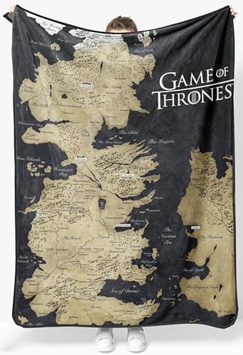 Game of Thrones Map of Westeros Throw Blanket
