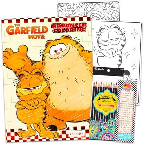 Garfield advanced coloring book set