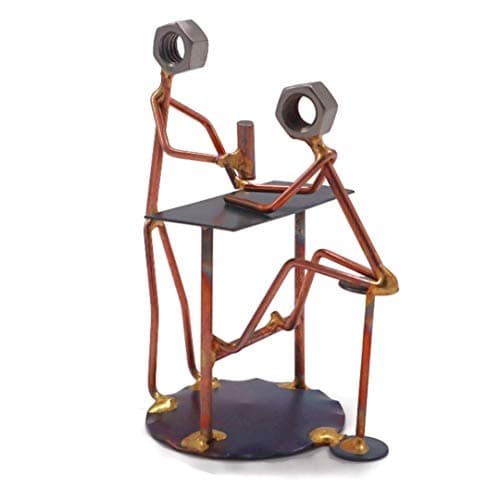 Bartender Metal Art Figurine