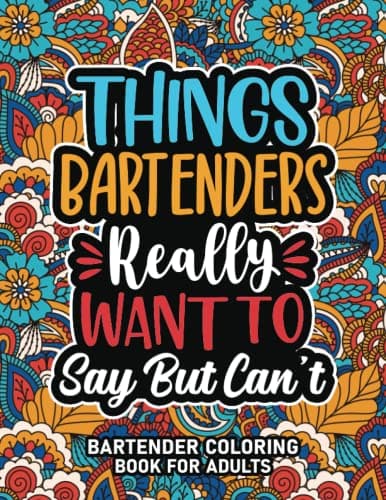 Bartender Swear Word Coloring Book