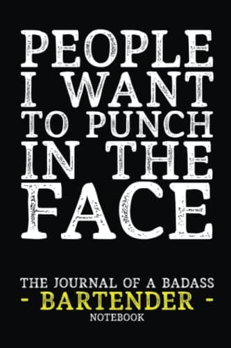 Funny Bartender Journal Notebook