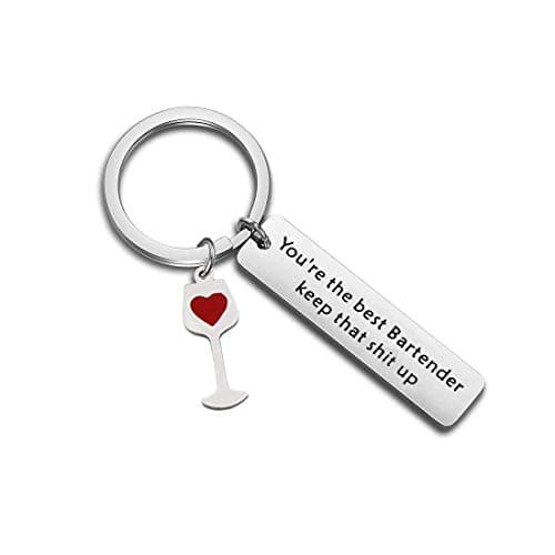 Funny Bartender Keychain