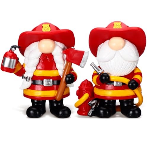 Firefighter Gnomes Figurine Set - Gift idea for Occupations