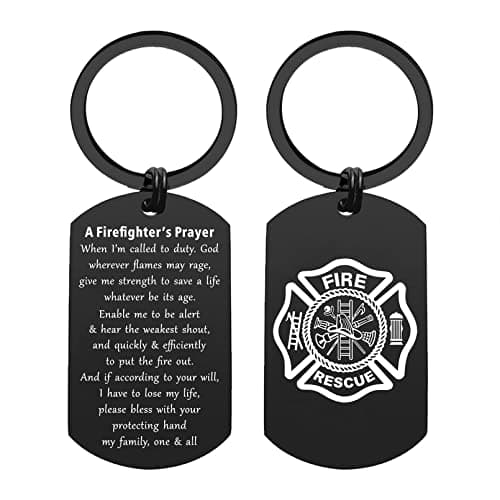 Firefighter's Prayer Keychain