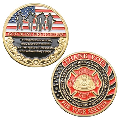 Firefighter Thank You Challenge Coin