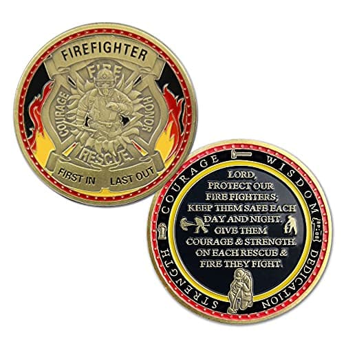 Firefighters Prayer Challenge Coin