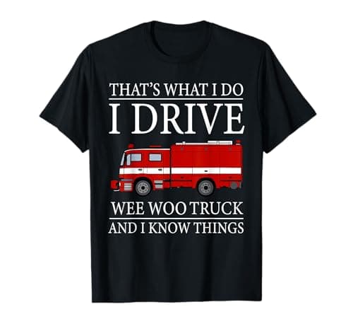 Wee Woo Truck Firefighter T-Shirt
