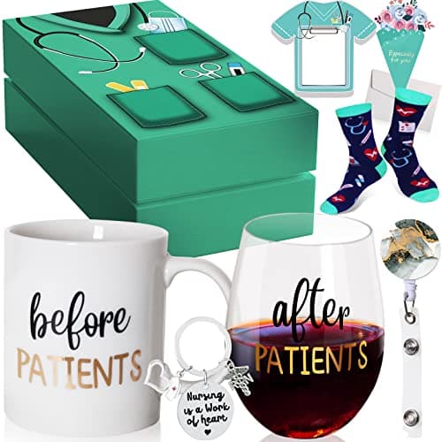 Before and After Patients Mug and Wine Glass Set