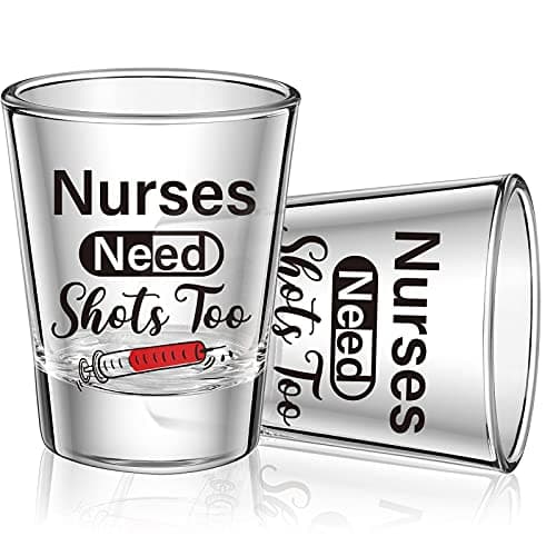 Funny Nurse Shot Glass Set - Gift idea for Occupations