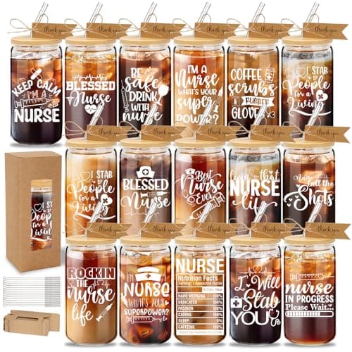 Nurse Can Shaped Beer Glass Set
