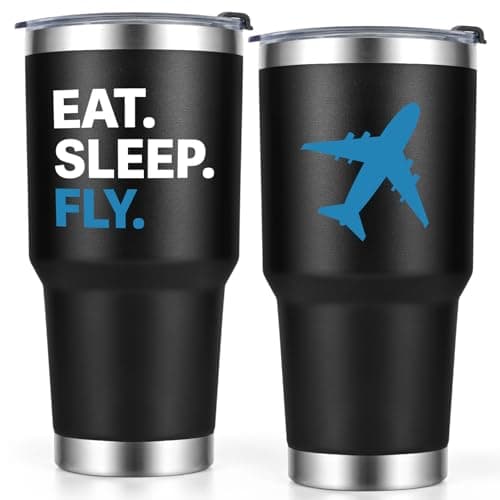 Eat Sleep Fly Travel Tumbler