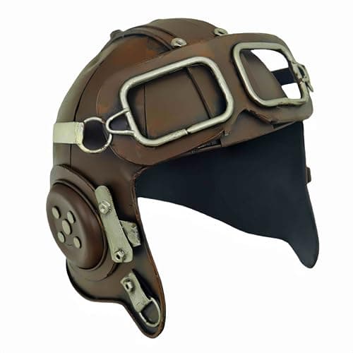 Fighter Pilot Helmet Model Sculpture