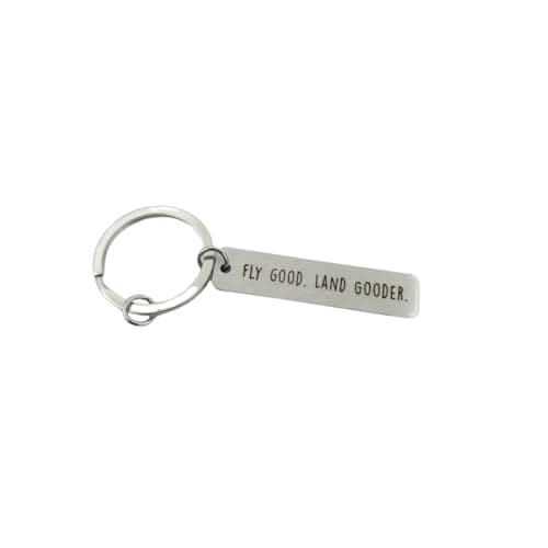 Fly Good Land Gooder Pilot Keychain
