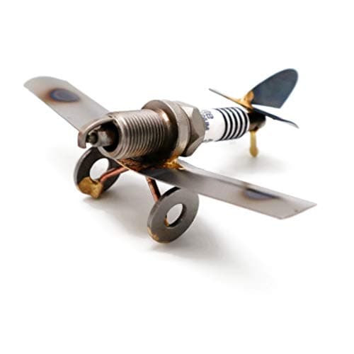 Low Wing Plane Metal Art Figurine
