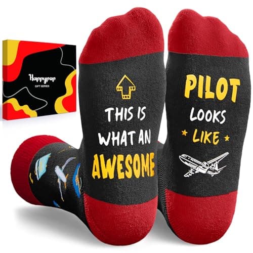 Pilot and Airplane Socks
