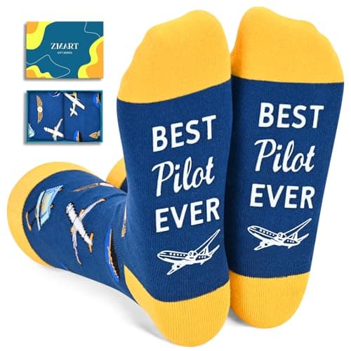 Unisex Pilot and Airplane Socks