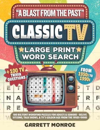 Classic TV Large Print Word Search