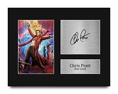 Chris Pratt Signed Guardians Photo Display