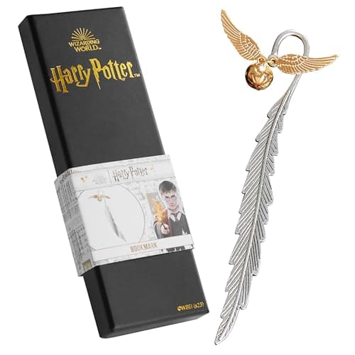 Golden Snitch Metal Bookmark with Charm