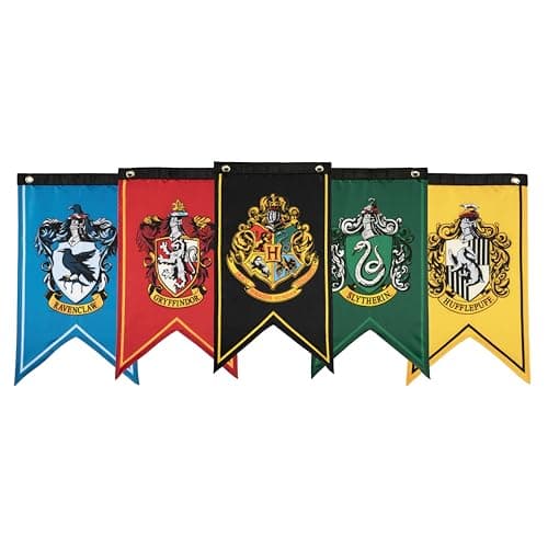 Harry Potter Wizarding House Banner Flag Set