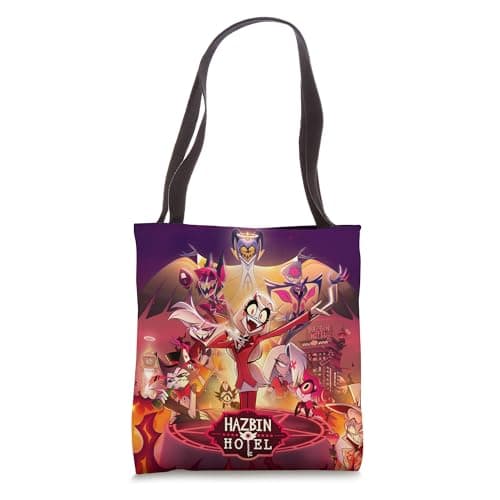 Hazbin Hotel Key Art Tote Bag