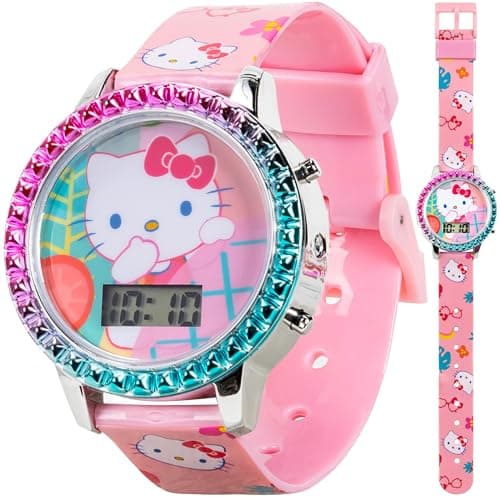 Hello Kitty Digital Watch with LED Light