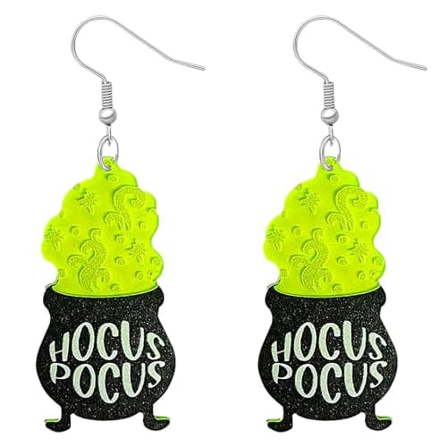 Luminous witch earrings