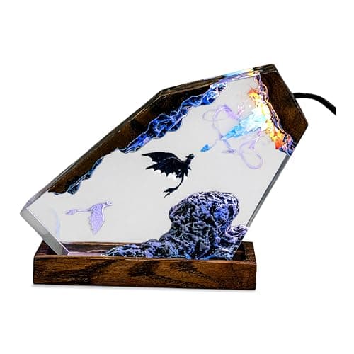 Toothless and Light Fury LED night light