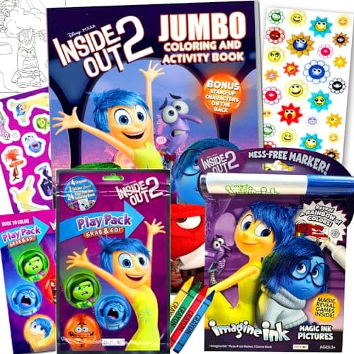 Inside Out 2 Coloring and Activity Book Bundle