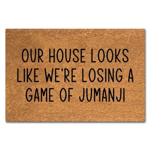 Jumanji Quote Coir Doormat