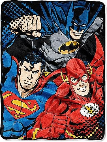 Justice League League Trio throw blanket