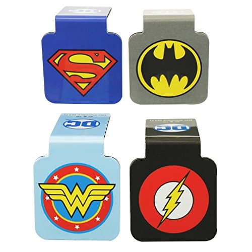 Justice League magnetic bookmarks, set of four