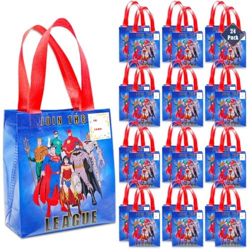 Justice League party favor bags, 24-pack